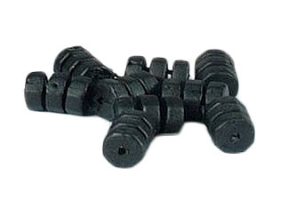 Koraliki na linkę Clark`s - Czarne - 1 szt.